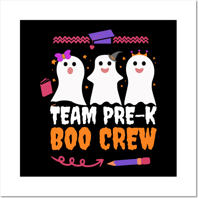 Team Pre-K Boo Crew Halloween Wall Art by VisionDesigner